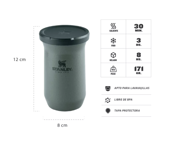 Mate Stanley Terere Acero - 200 ml - Imagen 2
